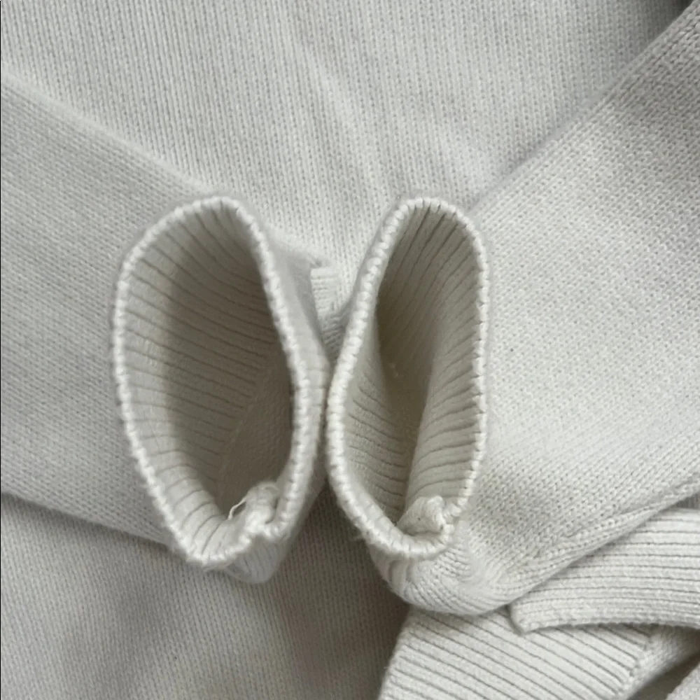 🏇M (8-10) Unisex White & Blue Logo Sweater by Polo by Ralph Lauren / Blue Label